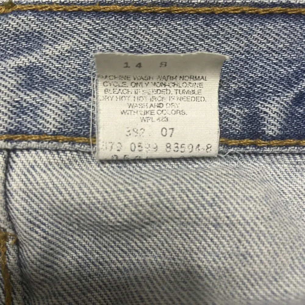 VTG Levis 505 Jeans Size 38x32 Straight Leg Denim Red Tab